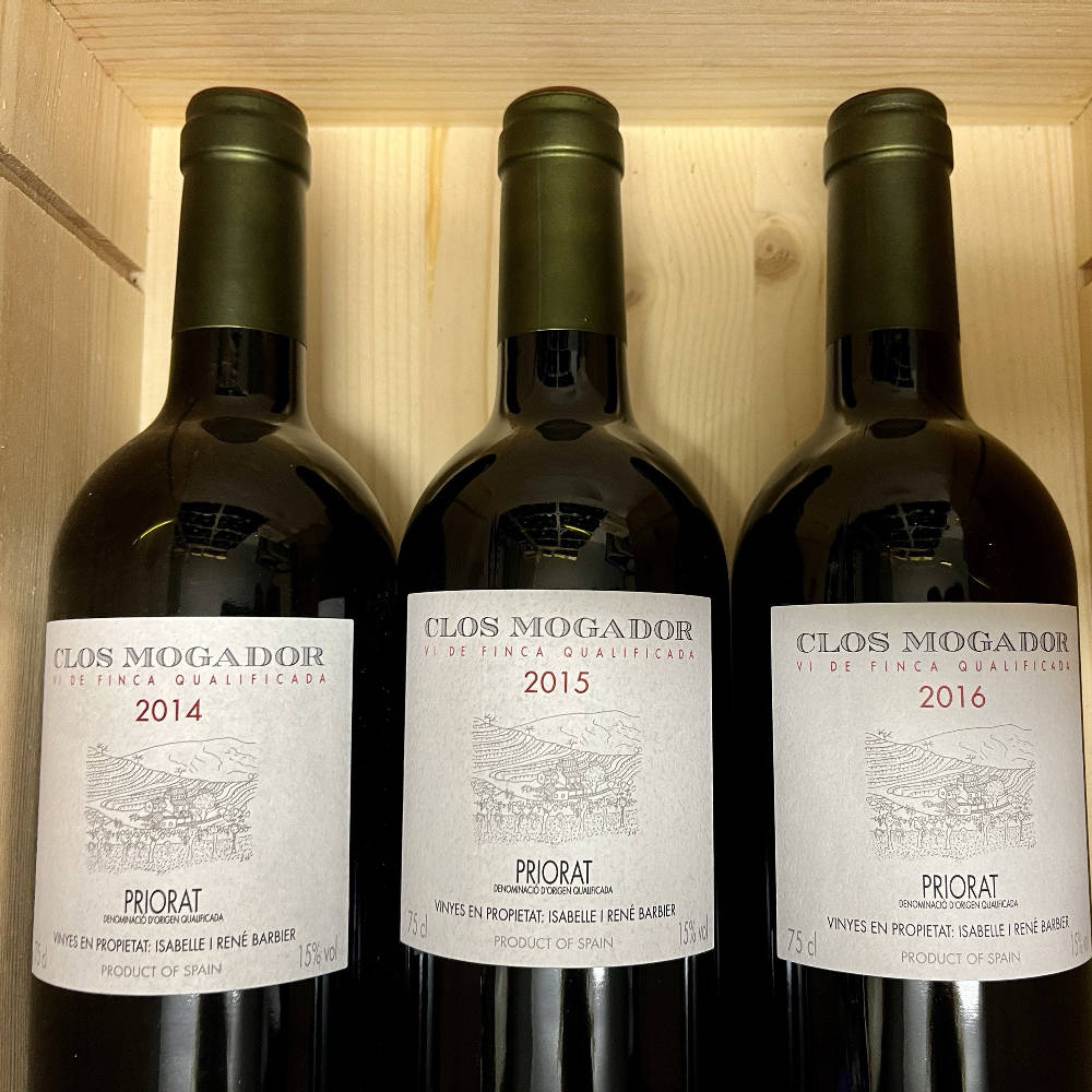 3x Clos Mogador 2014/15/16 Priorat