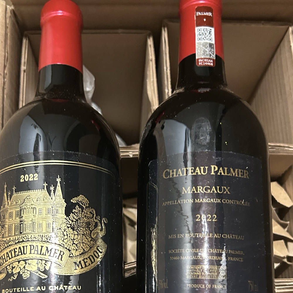 2 Top Flaschen Chateau Palmer 2022 . 