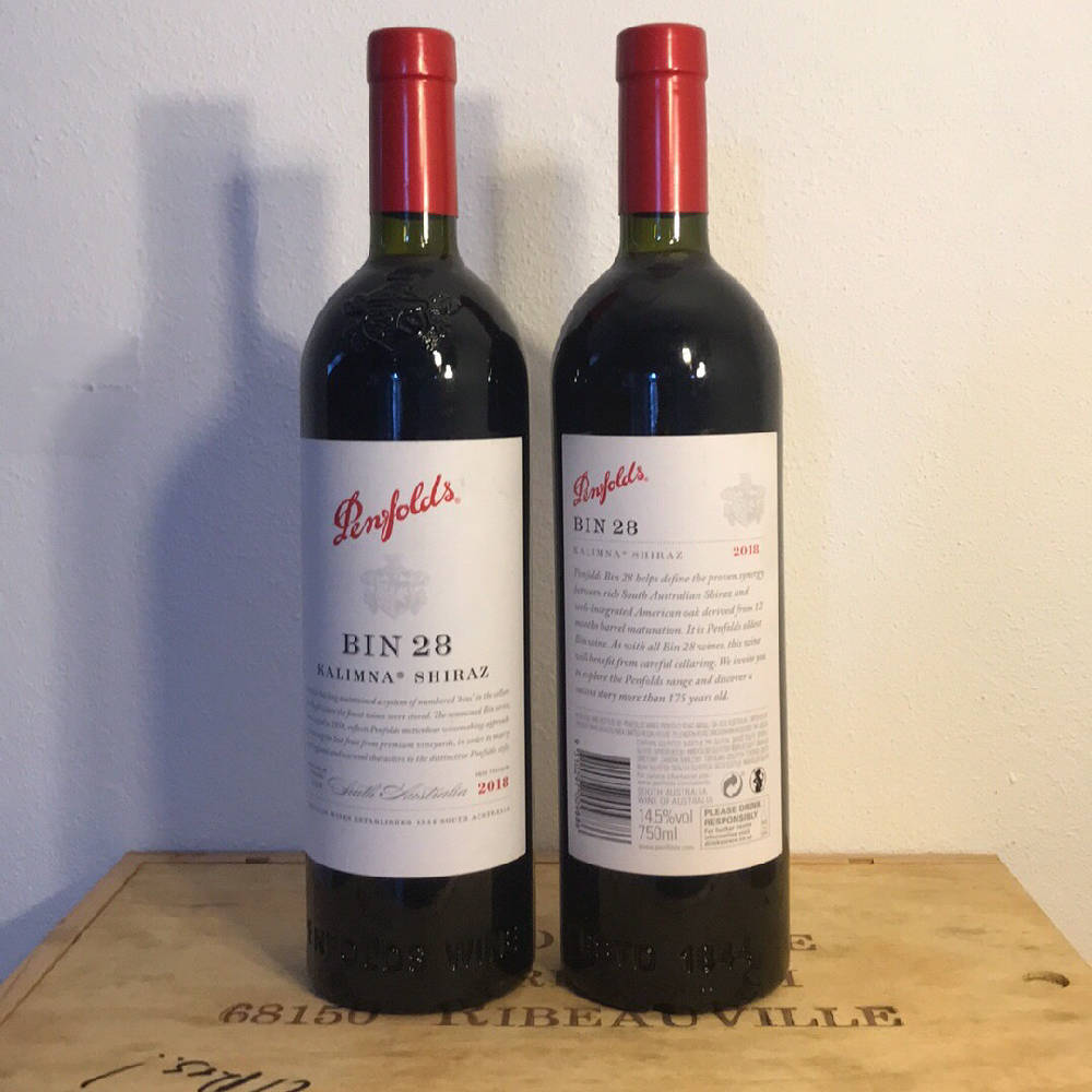 2x Bin 28 Shiraz 2018 Penfolds