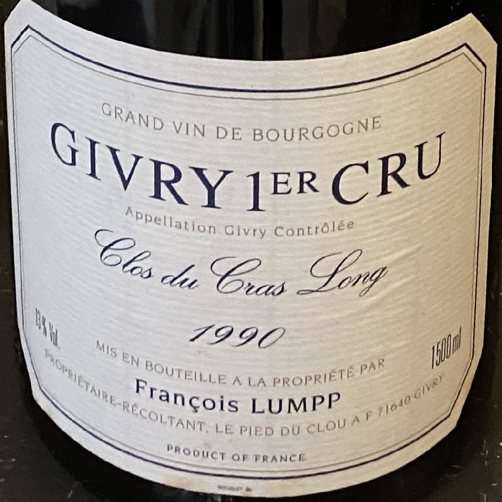 Francois Lumpp, Givry 1er Cru, 1990 Magnum 