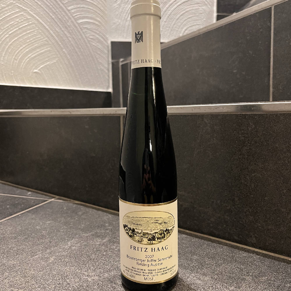 Fritz Haag Brauneberger Juffer Sonnenuhr 2007 Auslese 