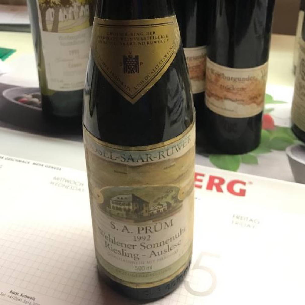 S.A. Prüm Wehlener Sonnenuhr Auslese 1992