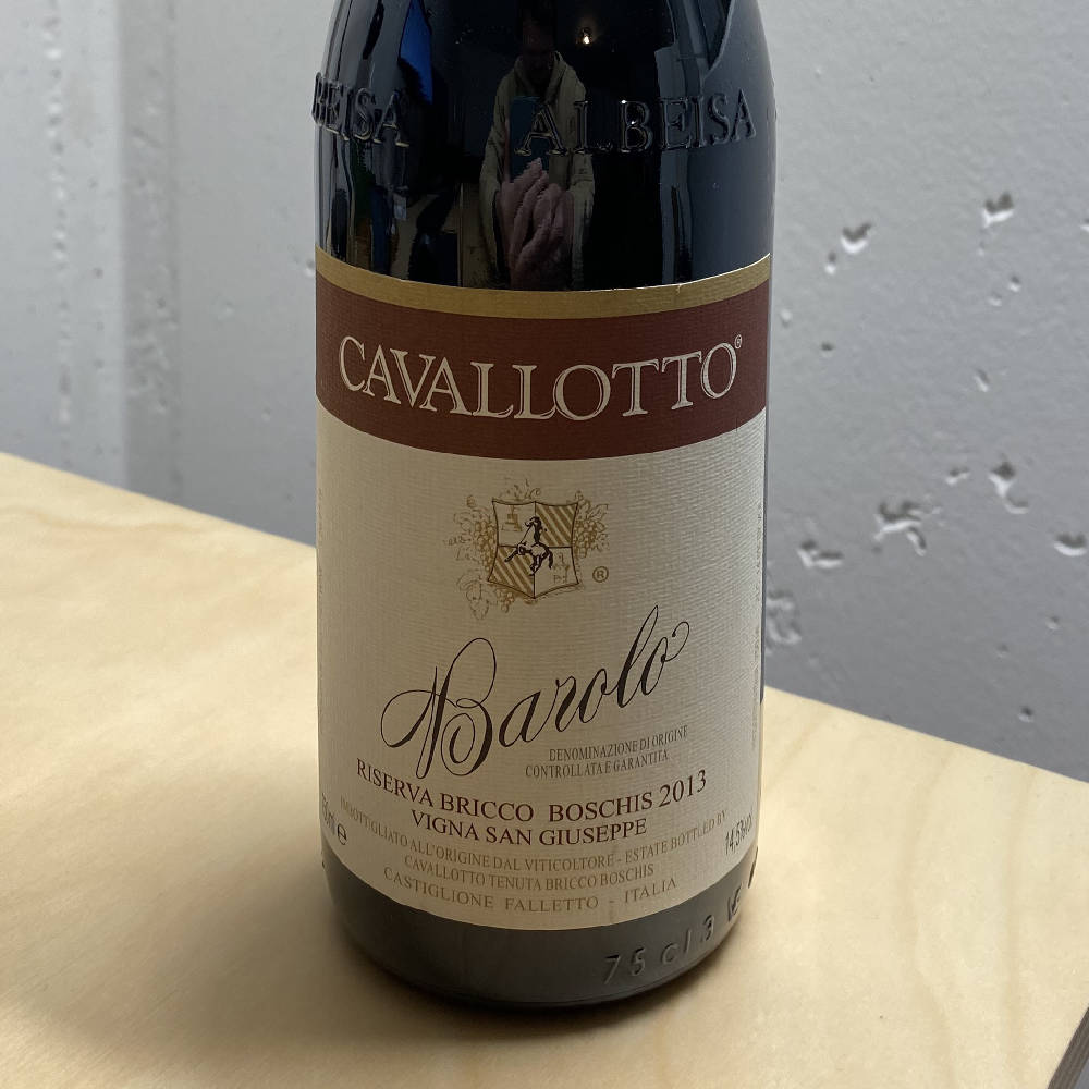 Cavallotto Barolo Riserva Bricco Boschis Vigna San Giuseppe 2013