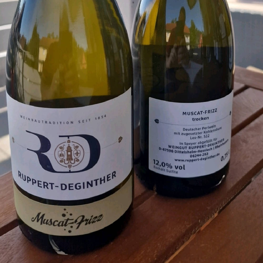 Muskat-Frizz / Perlwein / Losnr. 522 / Weingut Ruppert - Deginther