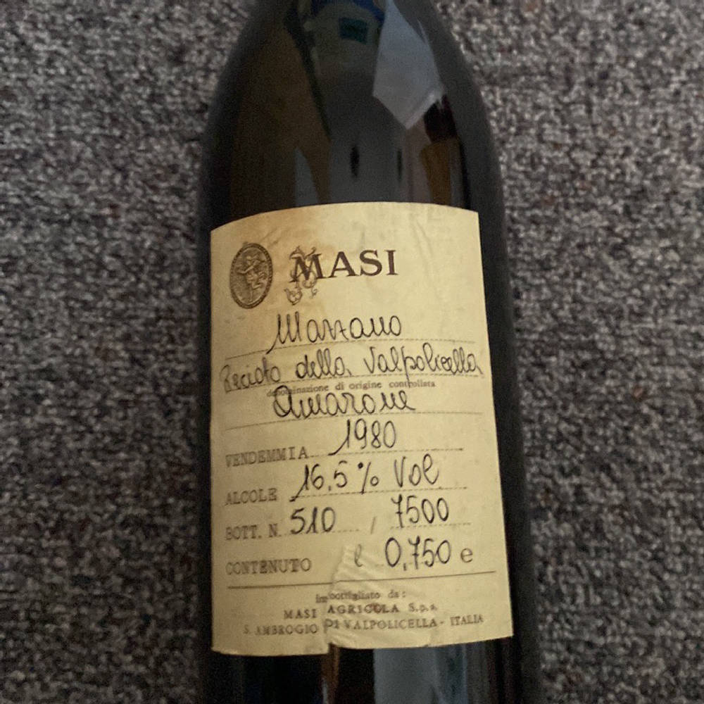 Amarone Masi 1980 nummerierte flasche