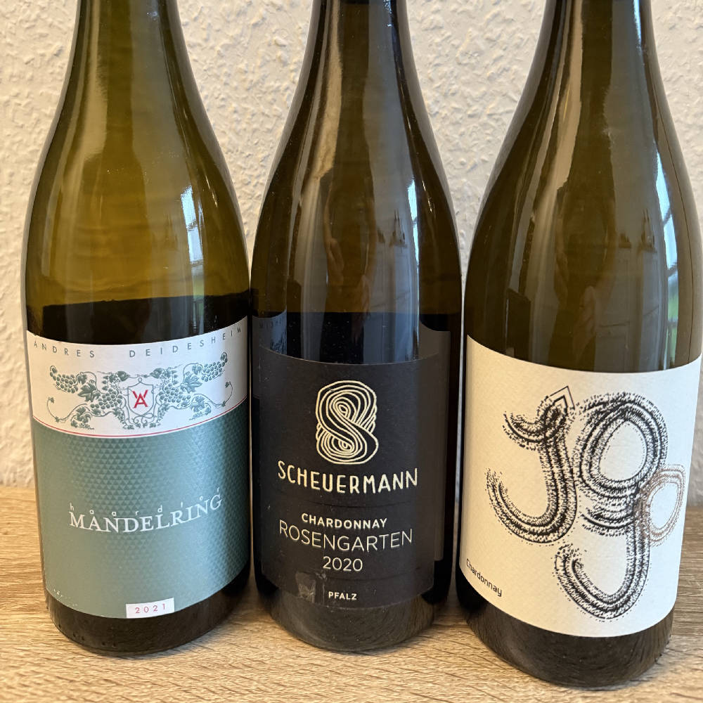 3 Pfälzer Spitzen-Chardonnays
