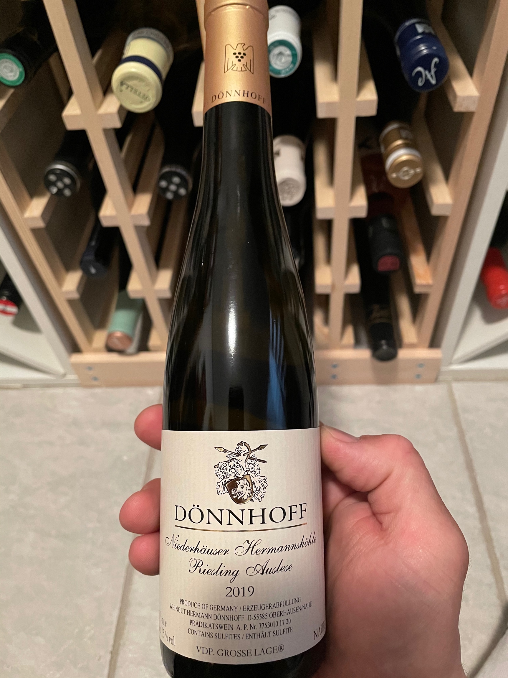 2019 Niederhäuser Hermannshöhle Riesling Auslese 0,375 Dönnhoff