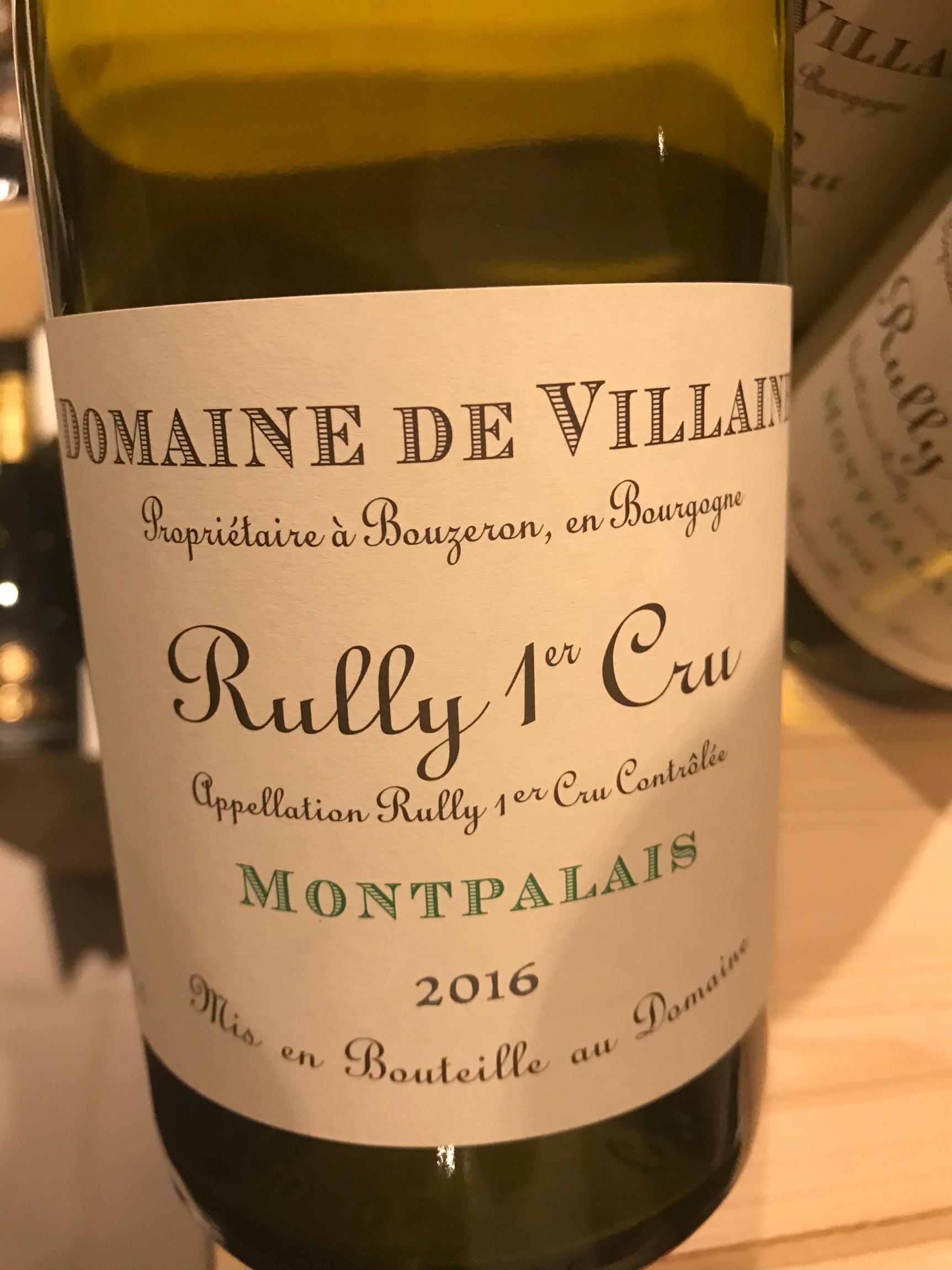 3 Fl. Domaine de Villaine Rully 1er Cru Montpalais 2016