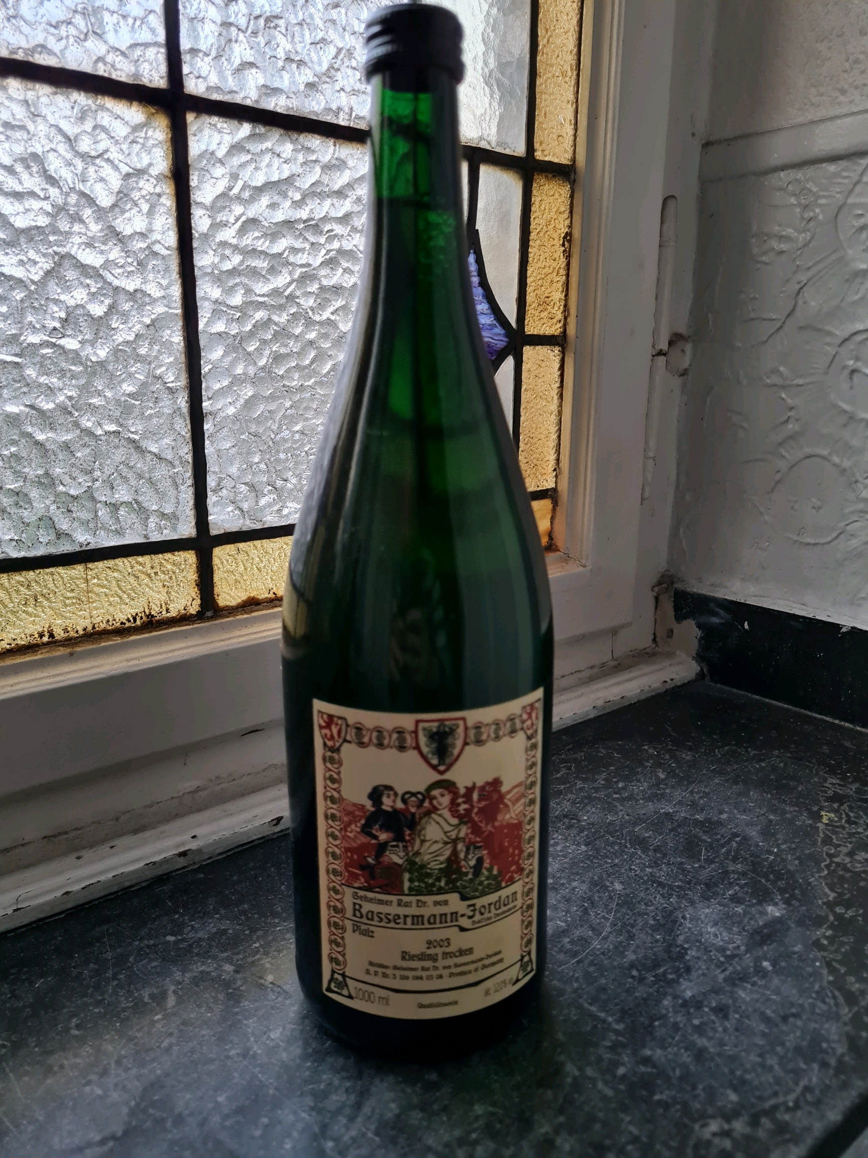 Bassermann Jordan Riesling Trocken 2003  Literflasche