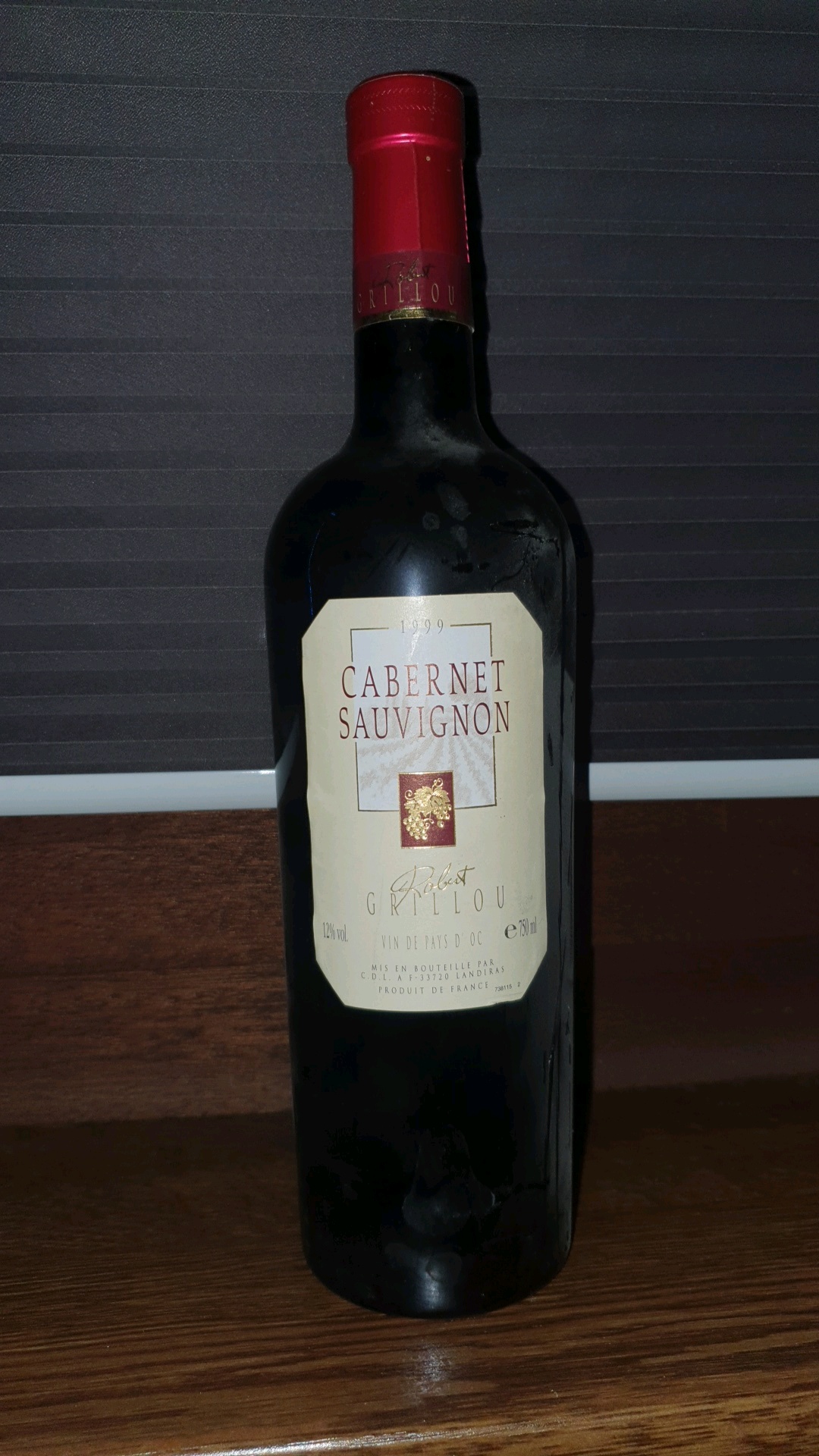 cabernet sauvignon 1999 Robert grillou 