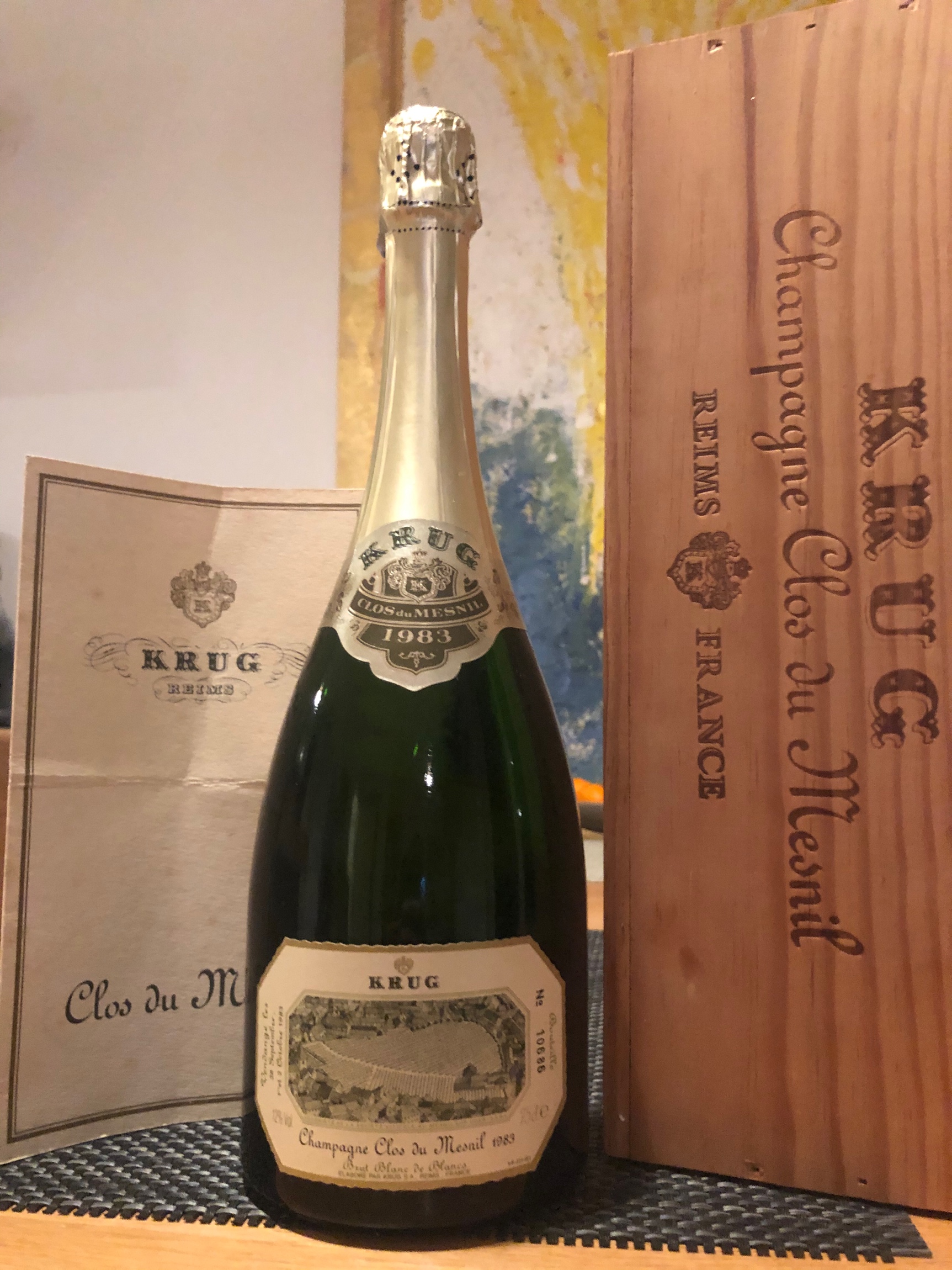 Krug clos du Mesnil 1983 in OHK