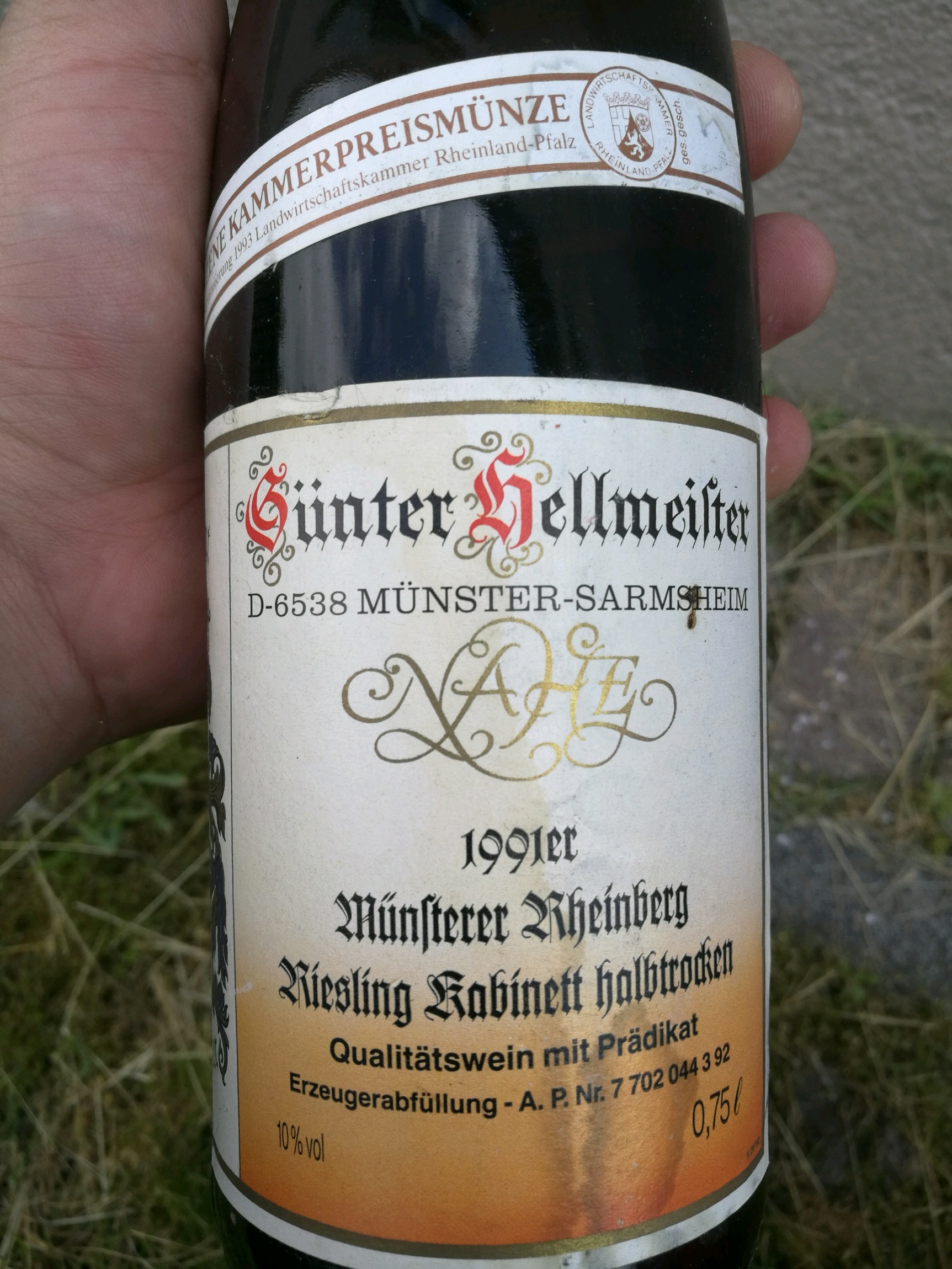 Münsterer Rheinberg Riesling halbtrocken