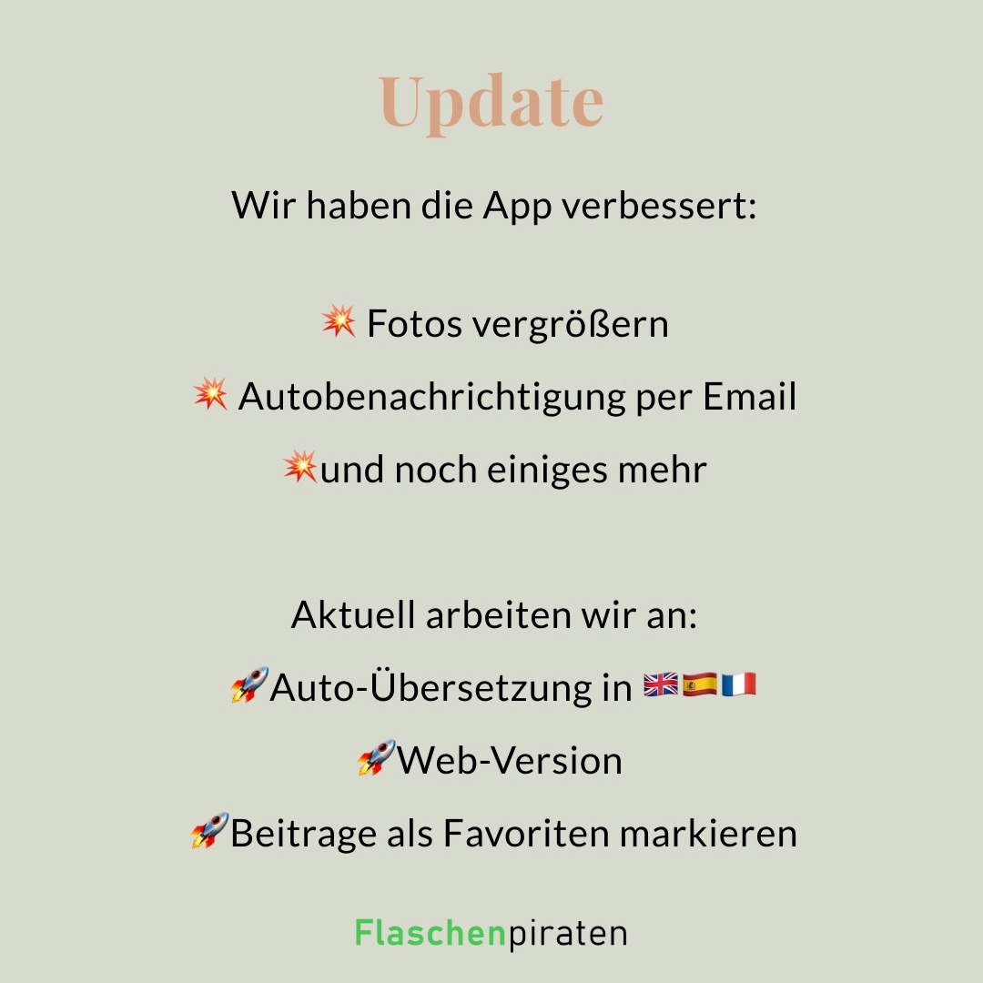 Update der App🚀🚀🚀