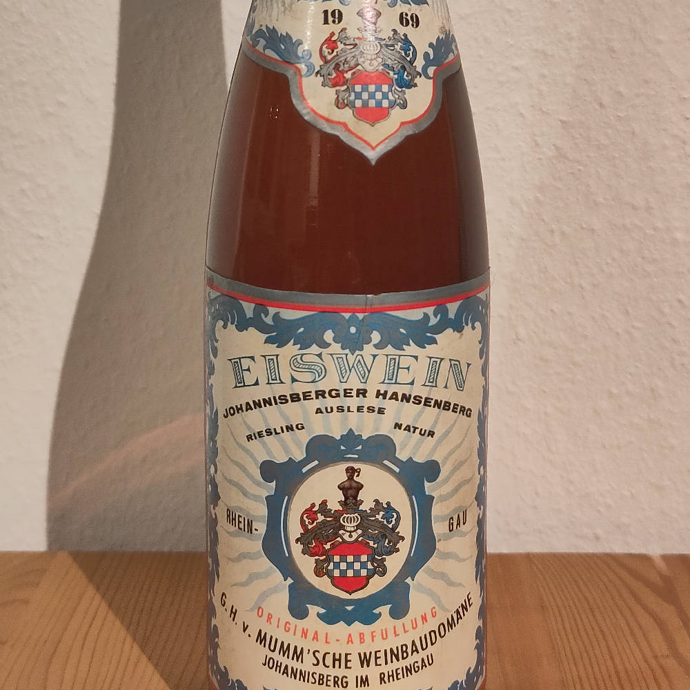 1969 Riesling Eiswein Auslese - Johannisberger Hansenberg - Mumm'sche Weinbaudomäne