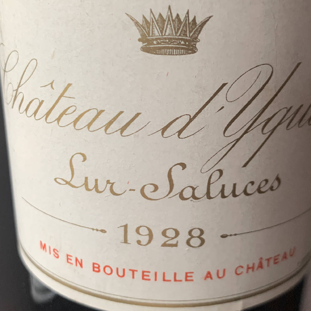 1928 Chateau d’Yquem