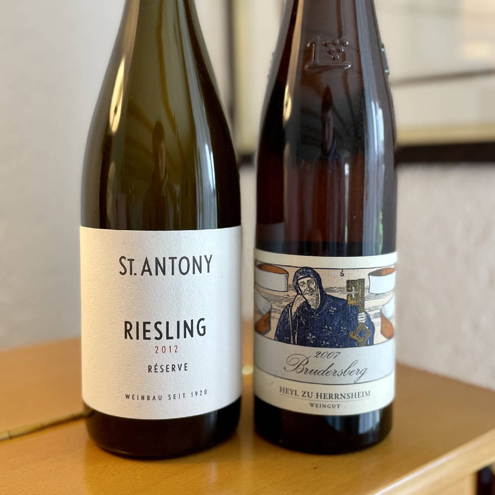 Nierstein Brudersberg Riesling 2007 + Riesling Reserve 2012