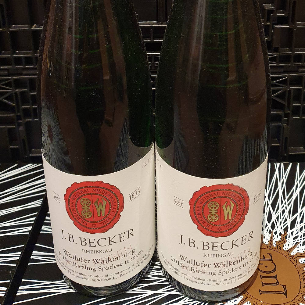 2er J.B. Becker Riesling 2015  Wallufer Walkenberg alte Reben Spätlese