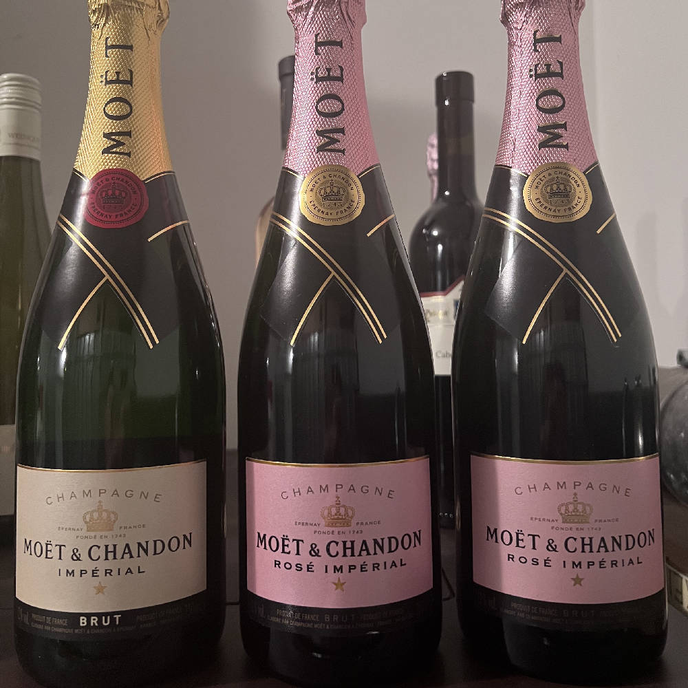 Moet & Chandon, 3 Flaschen im Paket, Brut und Rosé