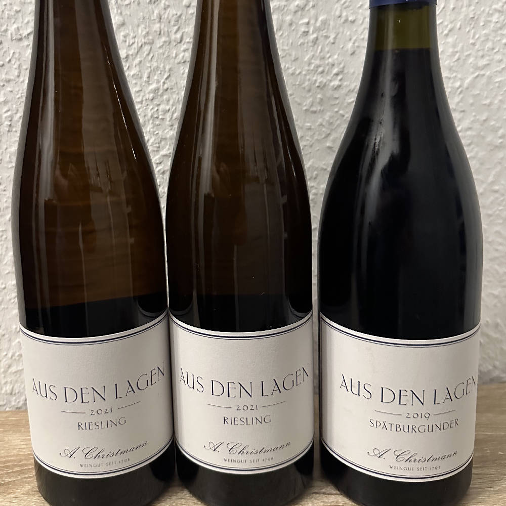 3er Christmann aus den Lagen (2 x Riesling/ 1 x Spätburgunder)