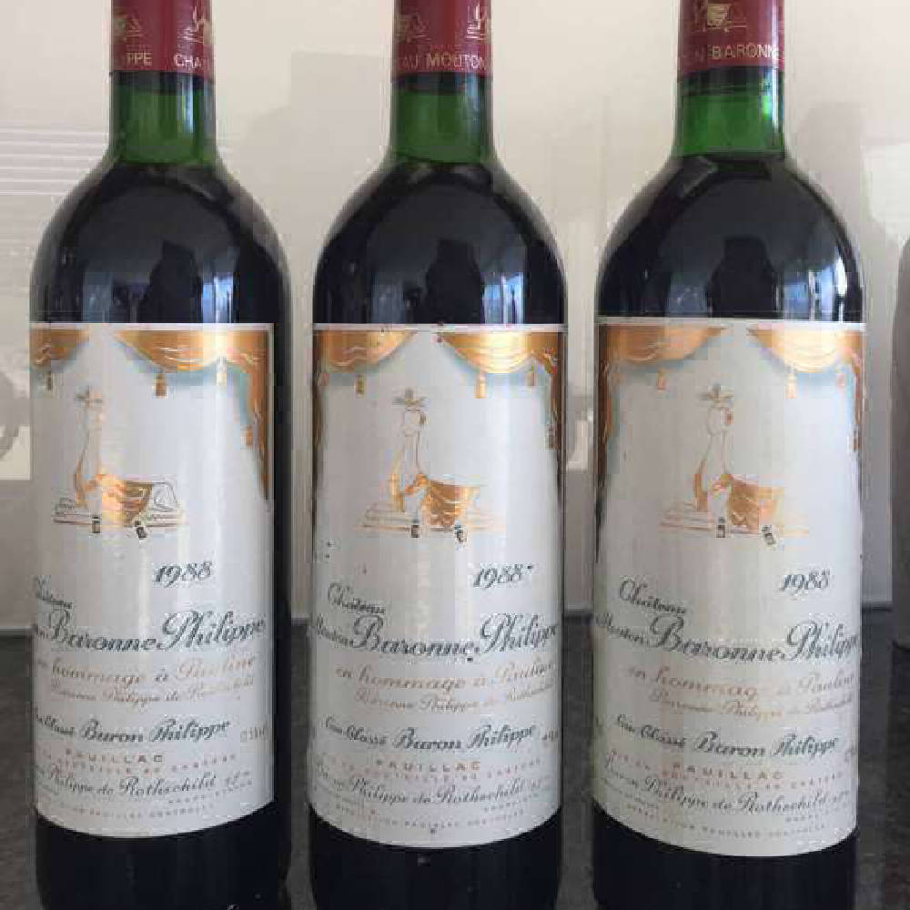 3 x 1988 Mouton Baronne 