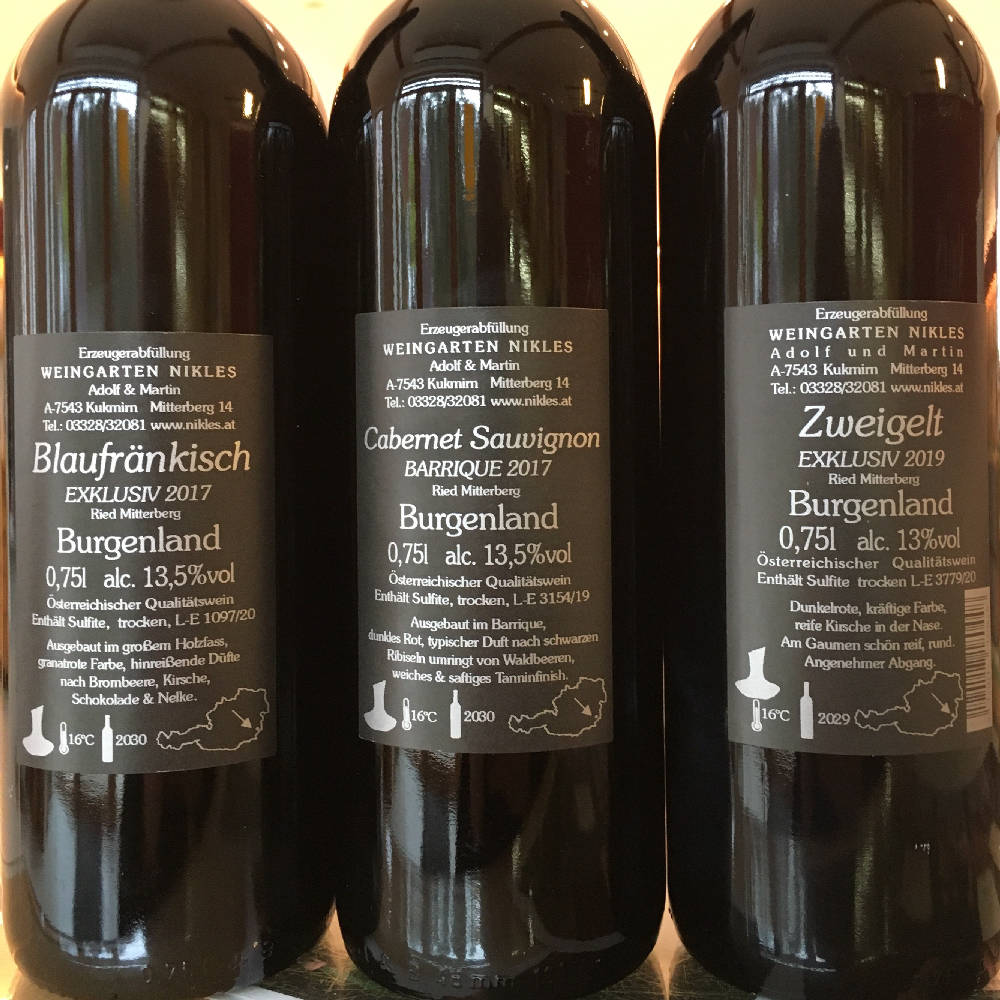 Rotwein Package aus dem Südburgenland