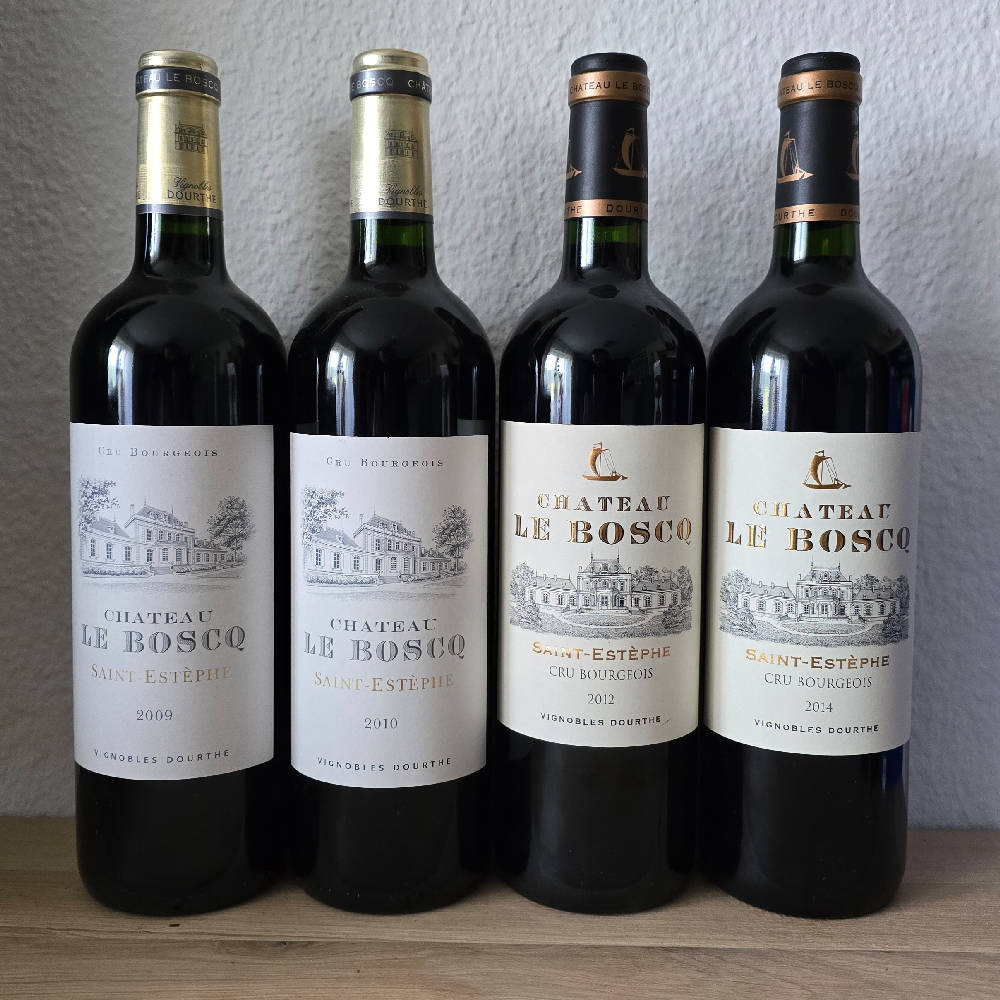 4 x Chateau Le Boscq 09 - 10 - 12 - 14