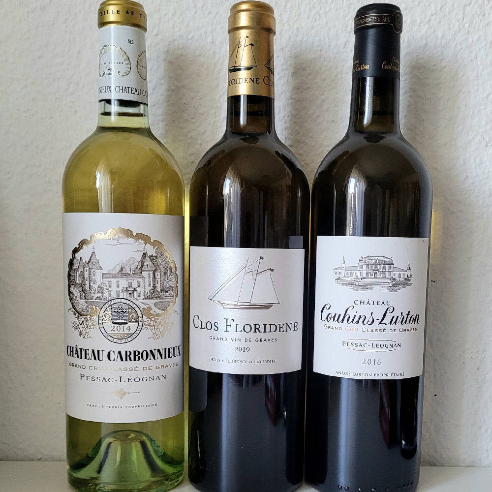 3er Set Bordeaux blanc 