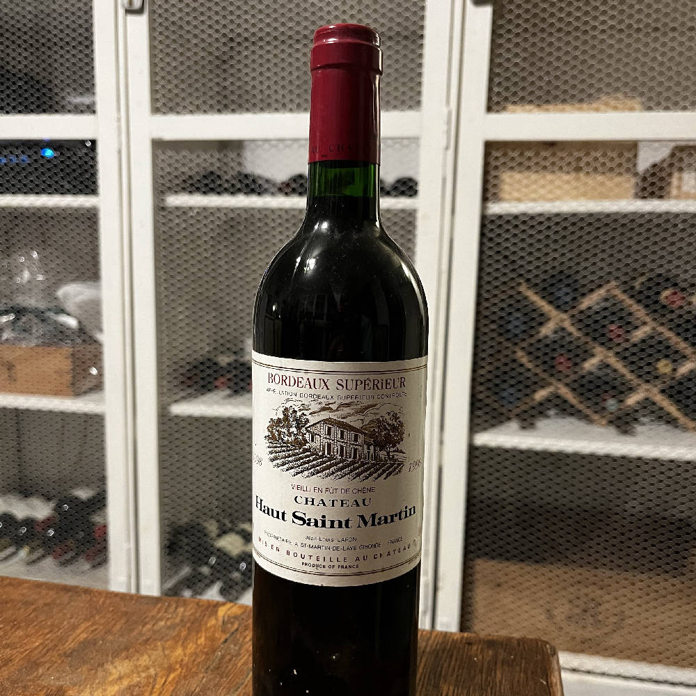 Bordeaux Superior 1998 Chateau Haut Saint Martin 