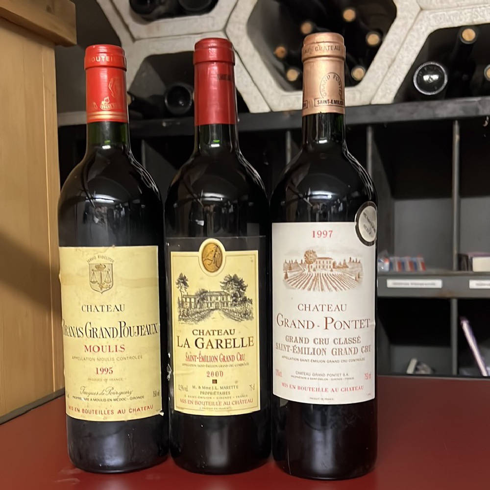 3 Flaschen Bordeaux 1995/2000/1997