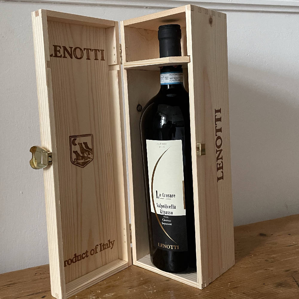 Ripasso Le Crosare, Valpolicella Classico Superiore DOC Cantine Lenotti 1er Magnum-Holzkiste