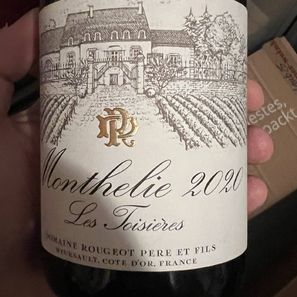 Domaine Rougeot Monthelie Les Toisieres 2020