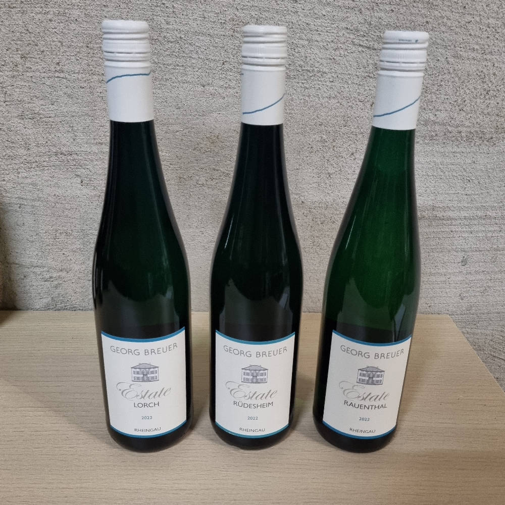 Breuer Riesling Paket 2022 Estate Rüdesheim Rauenthal Lorch 