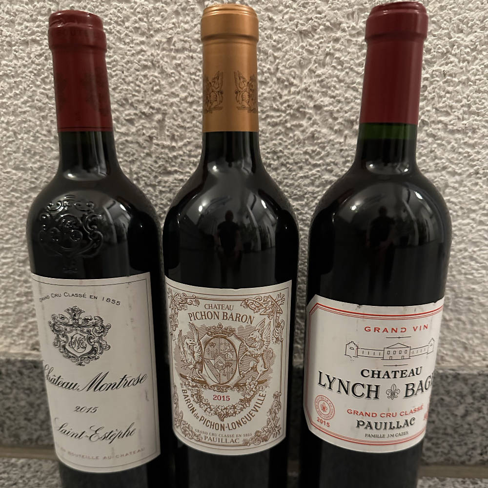 Bordeaux 2015 Montrose Pichon Baron Lynch Bages 