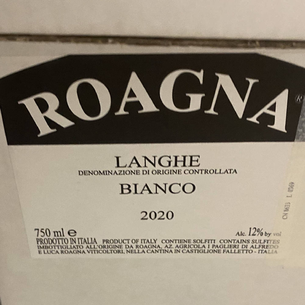 ROAGNA Langhe Bianco 2020 6 Flaschen