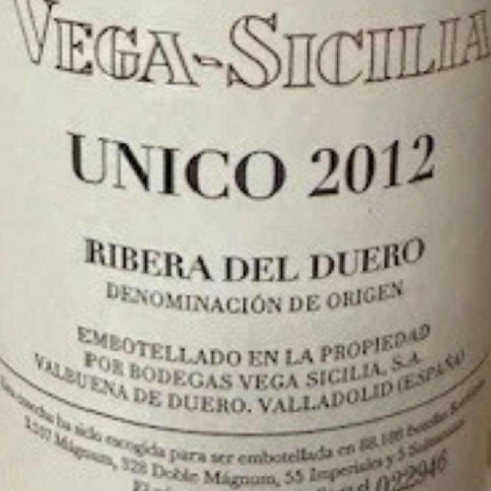 Vega Sicilia Unico 2012
