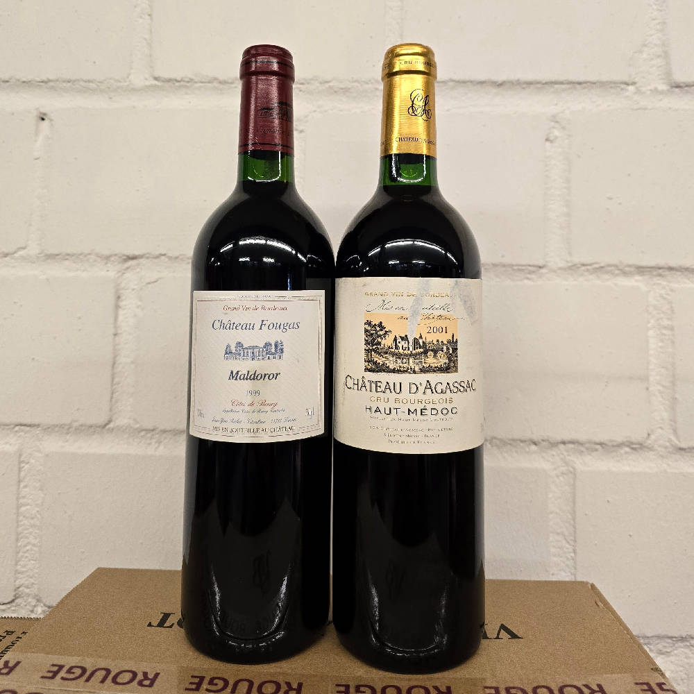 2 x Bordeaux trinkreif