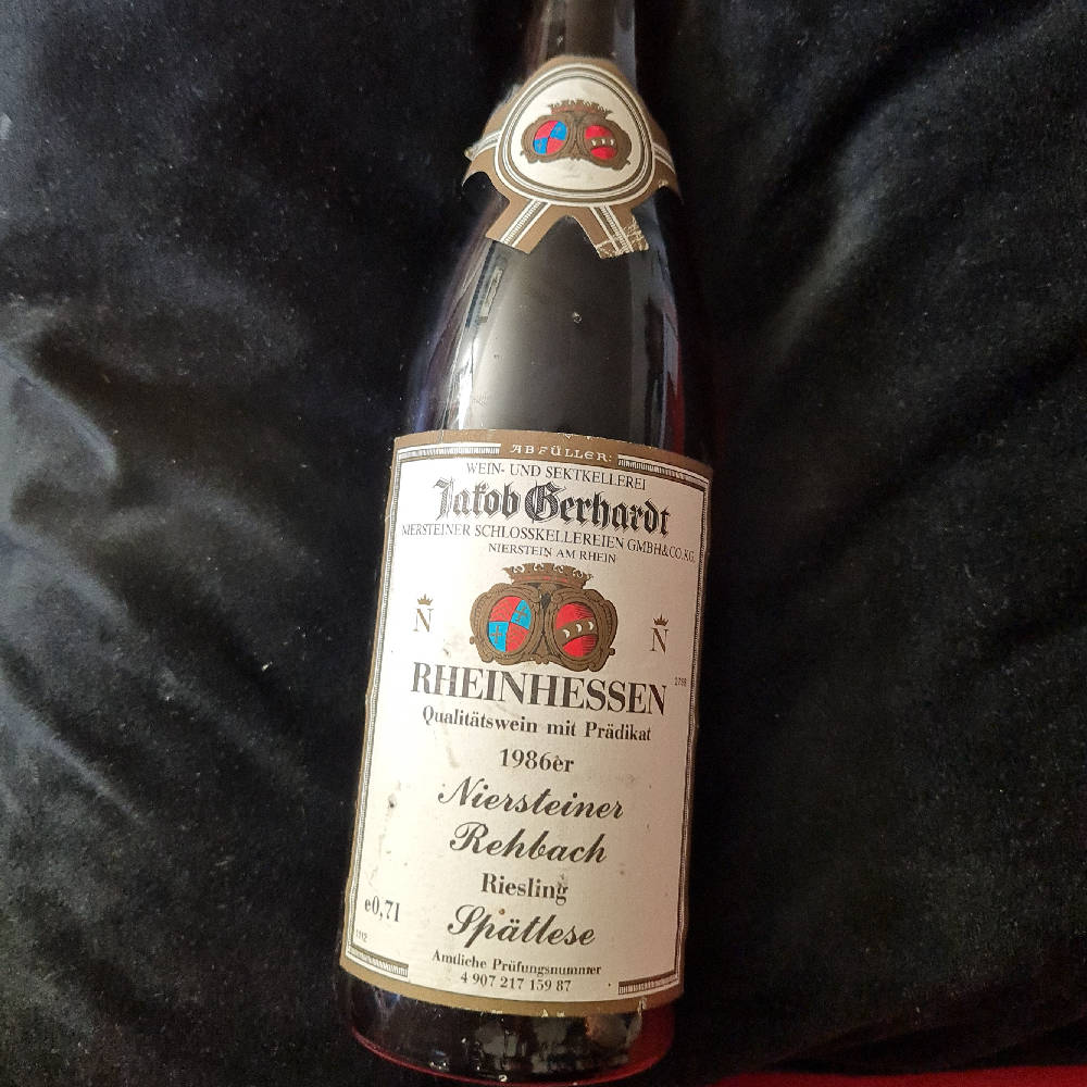 1986er Niersteiner Rehbach Riesling Spätlese 