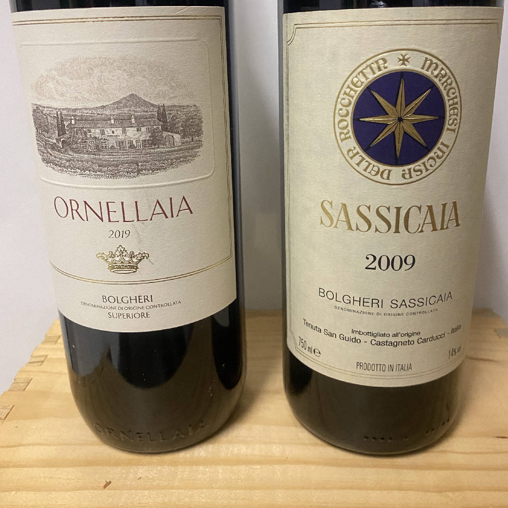 TOSCANA DUO ORNELLAIA 2019/SASSICAIA 2009