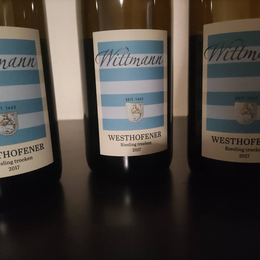 3 Flaschen Wittmann westhofener 2017