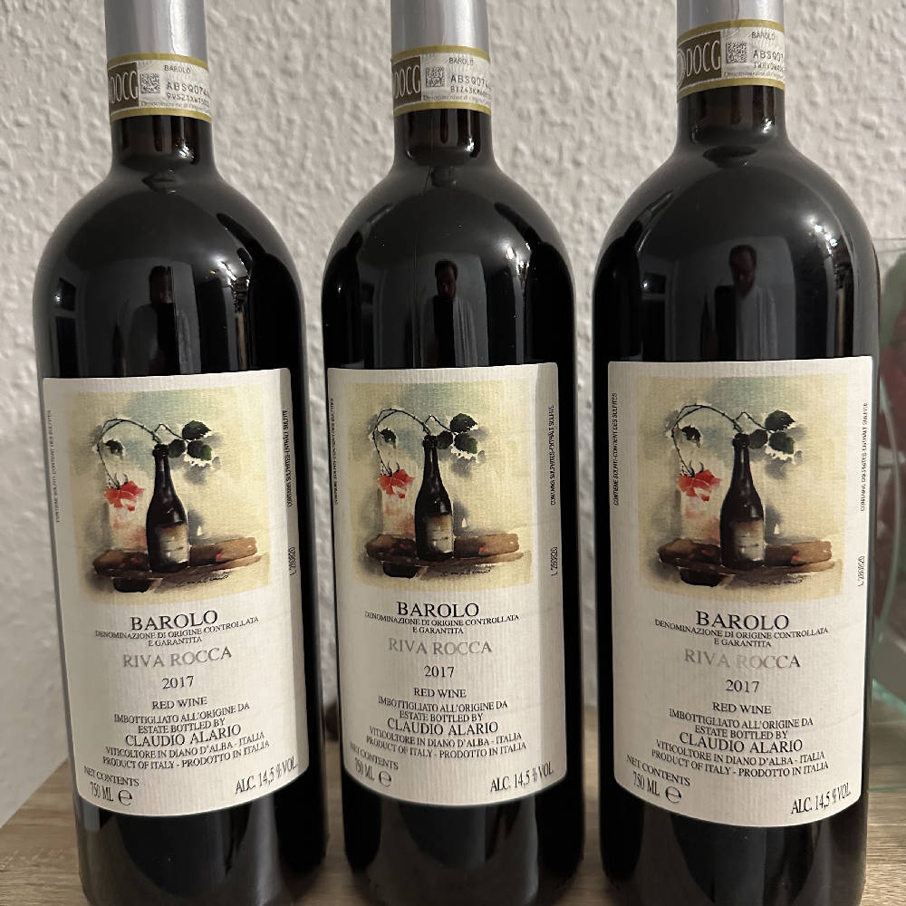 3 x Barolo 'Riva Rocca' Claudio Alario 2017