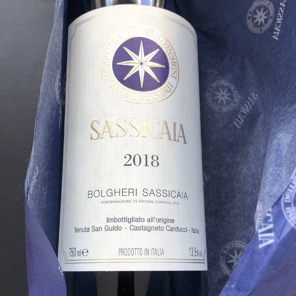 1 perfekte Flasche Sassicaia 2018 inkl Versand 