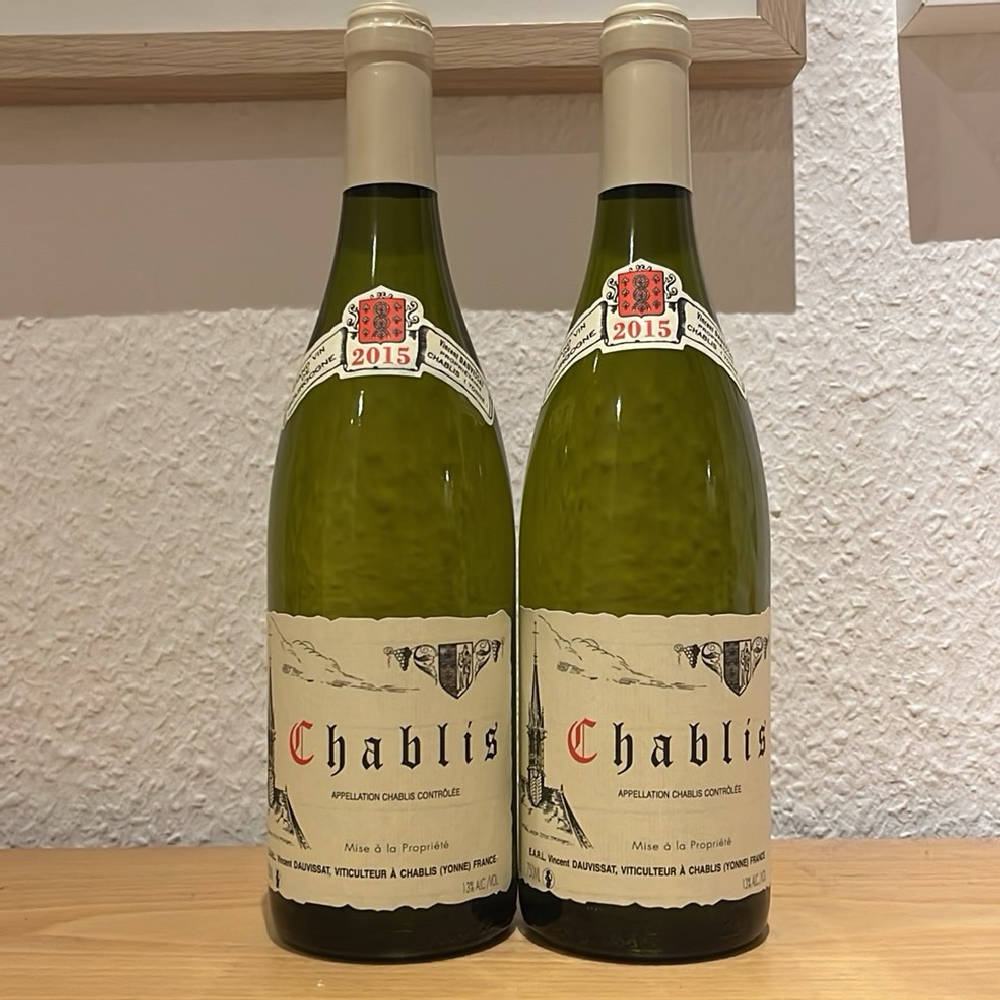 2x Vincent Dauvissat Chablis 2015