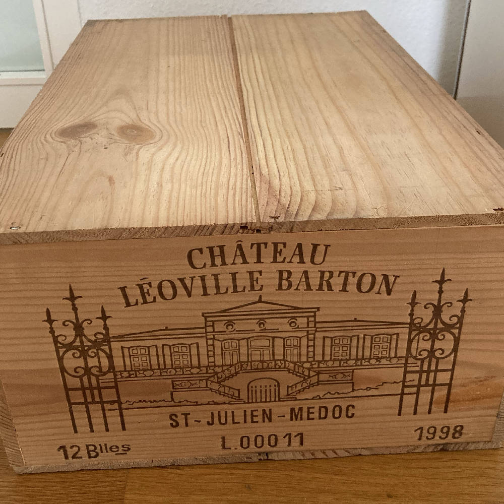 Chateau Leoville Barton 1998 in 12 er Holzkiste 