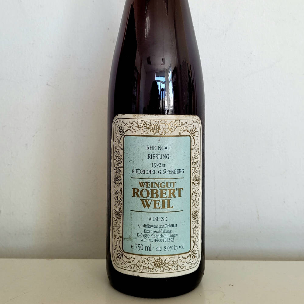 92er Robert Weil Auslese 0.75l - Rarität 