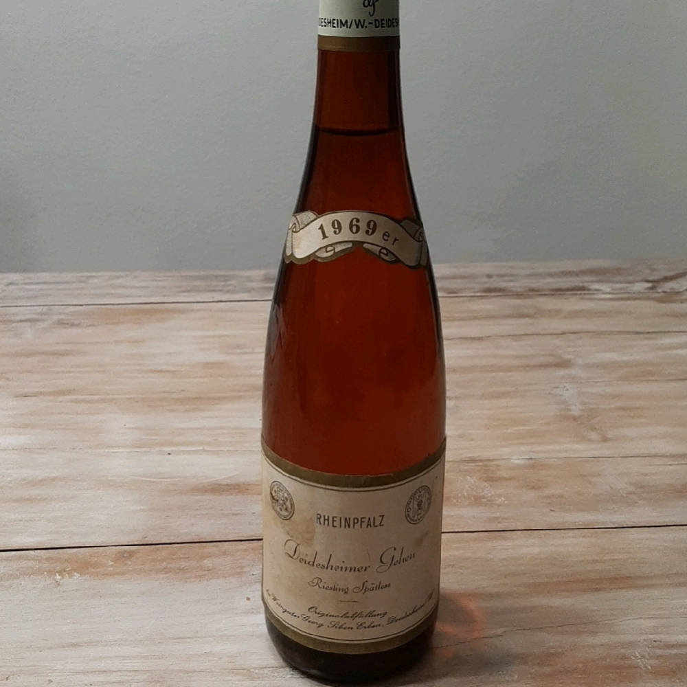 Auktion 1969er Deidesheimer Geheu Riesling Spätlese Rheinpfalz 