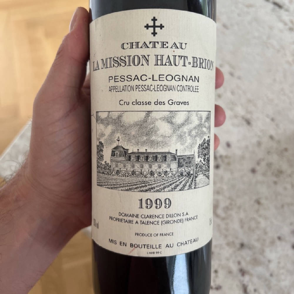 Mission Haut-Brion 1999 - TOP Zustand & Lagerung