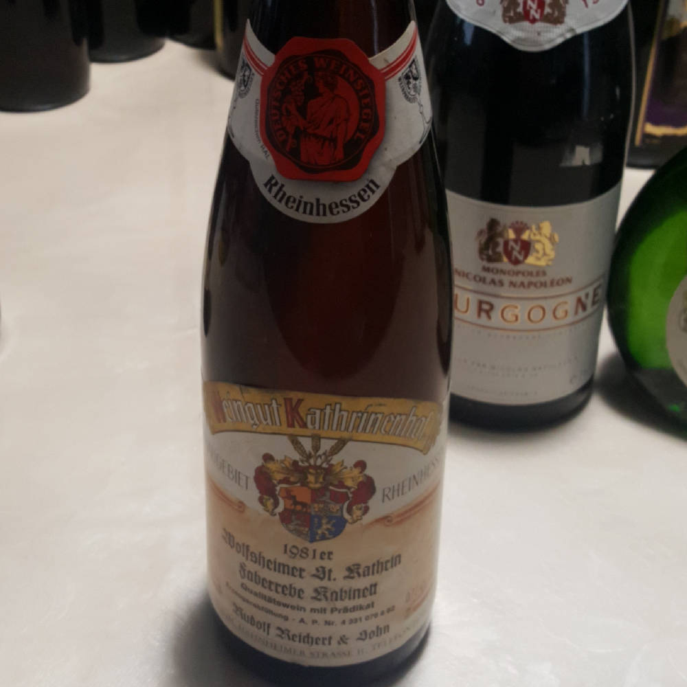 1981 Qualitätswein deutsches Weinsiegel Kabinett