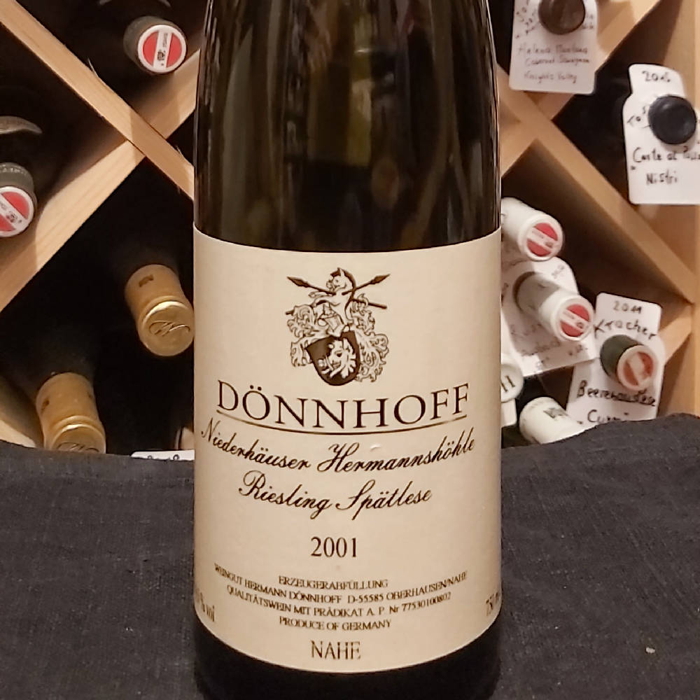 Dönnhoff  Hermannshöhle Spätlese 2001 98 Parker 