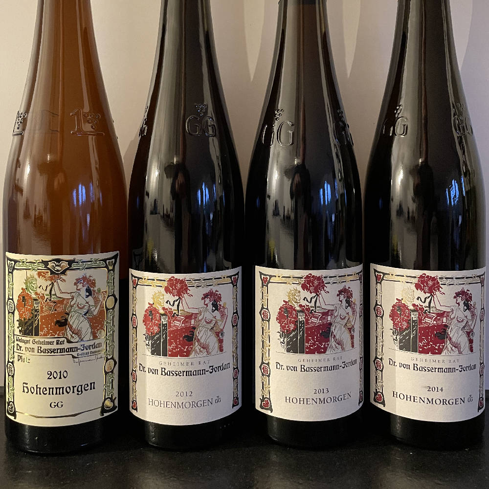 Deidesheimer Hohenmorgen Riesling GG Bassermann-Jordan Vertikale Gereift 2010 2012 2013 2014