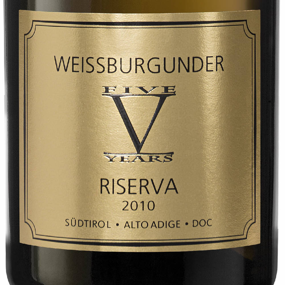 3. Flaschen Weissburgunder "Gran Riserva V Years" 2011 Meran